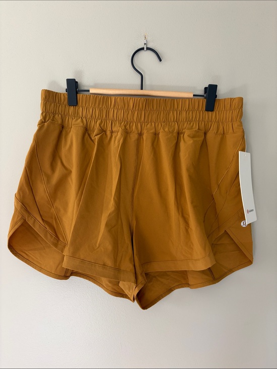 lululemon athletica Pants - Lululemon Track That HR Short 3” Lined Size 12 Saddle Brown NWT